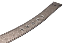 Load image into Gallery viewer, PRADA プラダ ベルト バックル ヴィンテージ ゴールド ベージュ レザー シルバー金具 美品 中古 56123