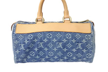 画像をギャラリービューアに読み込む, 極美品 LOUIS VUITTON ルイヴィトン ハンドバッグ ネオスピーディ モノグラムデニム M95019 ゴールド金具 中古 56130