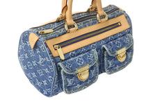 画像をギャラリービューアに読み込む, 極美品 LOUIS VUITTON ルイヴィトン ハンドバッグ ネオスピーディ モノグラムデニム M95019 ゴールド金具 中古 56130