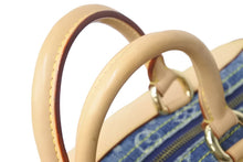 画像をギャラリービューアに読み込む, 極美品 LOUIS VUITTON ルイヴィトン ハンドバッグ ネオスピーディ モノグラムデニム M95019 ゴールド金具 中古 56130