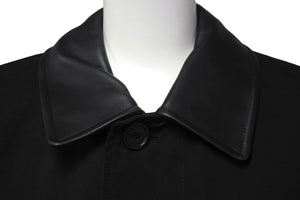 新品未使用品 Supreme シュプリーム コート バーバリー Leather Collar Trench ブラック サイズ S 8053604 中古 56136