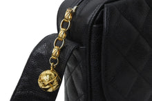 画像をギャラリービューアに読み込む, CHANEL シャネル ショルダーバッグ マトラッセ 2番台 ココマーク ココボール ブラック キャビアスキン ゴールド 美品 中古 56146