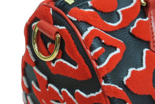 Load image into Gallery viewer, 極美品 LOUIS VUITTON ルイヴィトン ウルス フィッシャー ハンドバッグ M45552 スピーディバンドリエール25 レッド系 レザー タフテッド加工 中古 56148