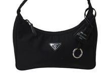 Load image into Gallery viewer, PRADA プラダ ハンドバッグ ミニバッグ 三角プレートロゴ テスート ナイロン 1NE515 ブラック シルバー金具 美品 中古 56149
