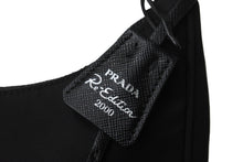 Load image into Gallery viewer, PRADA プラダ ハンドバッグ ミニバッグ 三角プレートロゴ テスート ナイロン 1NE515 ブラック シルバー金具 美品 中古 56149