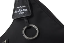 Load image into Gallery viewer, PRADA プラダ ハンドバッグ ミニバッグ 三角プレートロゴ テスート ナイロン 1NE515 ブラック シルバー金具 美品 中古 56149