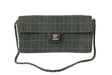 画像をギャラリービューアに読み込む, CHANEL シャネル チェーンショルダーバッグ マトラッセ チョコバー デニム インディゴ ヴィンテージ 6番台 2000年 美品 中古 56150