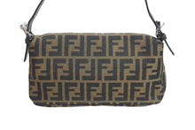 画像をギャラリービューアに読み込む, FENDI フェンディ ズッカ柄 マンマバケット ショルダーバッグ ワンショルダー ブラウン アクセサリーポーチ 美品 中古 56166