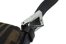 画像をギャラリービューアに読み込む, FENDI フェンディ ズッカ柄 マンマバケット ショルダーバッグ ワンショルダー ブラウン アクセサリーポーチ 美品 中古 56166