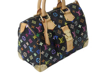画像をギャラリービューアに読み込む, 極美品 LOUIS VUITTON ルイヴィトン ハンドバッグ スピーディ 30 M92642 PVC マルチカラー ブラック モノグラム ゴールド金具 中古 56168