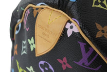 画像をギャラリービューアに読み込む, 極美品 LOUIS VUITTON ルイヴィトン ハンドバッグ スピーディ 30 M92642 PVC マルチカラー ブラック モノグラム ゴールド金具 中古 56168