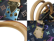 画像をギャラリービューアに読み込む, 極美品 LOUIS VUITTON ルイヴィトン ハンドバッグ スピーディ 30 M92642 PVC マルチカラー ブラック モノグラム ゴールド金具 中古 56168