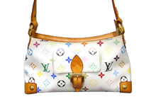 Load image into Gallery viewer, LOUIS VUITTON ルイヴィトン × 村上隆 モノグラムマルチ ホワイト ショルダーバッグ エライザ M40098 美品 中古 56170