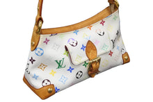 Load image into Gallery viewer, LOUIS VUITTON ルイヴィトン × 村上隆 モノグラムマルチ ホワイト ショルダーバッグ エライザ M40098 美品 中古 56170