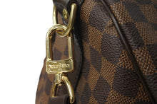 画像をギャラリービューアに読み込む, 極美品 LOUIS VUITTON ルイヴィトン ボストンバッグ N41414 キーポルバンドリエール55 ダミエエベヌ ゴールド金具 中古 56172