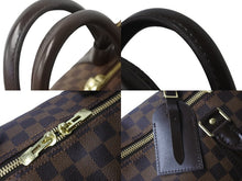 画像をギャラリービューアに読み込む, 極美品 LOUIS VUITTON ルイヴィトン ボストンバッグ N41414 キーポルバンドリエール55 ダミエエベヌ ゴールド金具 中古 56172