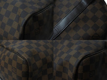 画像をギャラリービューアに読み込む, 極美品 LOUIS VUITTON ルイヴィトン ボストンバッグ N41414 キーポルバンドリエール55 ダミエエベヌ ゴールド金具 中古 56172