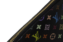 画像をギャラリービューアに読み込む, 新品同様 LOUIS VUITTON ルイヴィトン × 村上隆 ポーチ ポシェットコスメティック M47355 ブラック マルチカラー 中古 56173