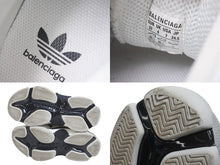 画像をギャラリービューアに読み込む, BALENCIAGA バレンシアガ スニーカー トリプルS トレーナー adidasコラボ サイズ37 ホワイト ブラック 712821W2ZB1 美品 中古 56174