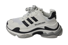 画像をギャラリービューアに読み込む, BALENCIAGA バレンシアガ スニーカー トリプルS トレーナー adidasコラボ サイズ37 ホワイト ブラック 712821W2ZB1 美品 中古 56174