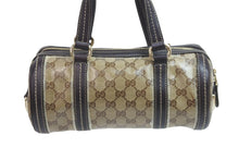 画像をギャラリービューアに読み込む, Gucci グッチ バッグ ミニボストンバッグ 181485 ベージュ GGクリスタル パピヨン型 チャーム付き 良品 中古 56177