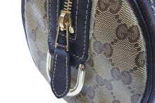 画像をギャラリービューアに読み込む, Gucci グッチ バッグ ミニボストンバッグ 181485 ベージュ GGクリスタル パピヨン型 チャーム付き 良品 中古 56177