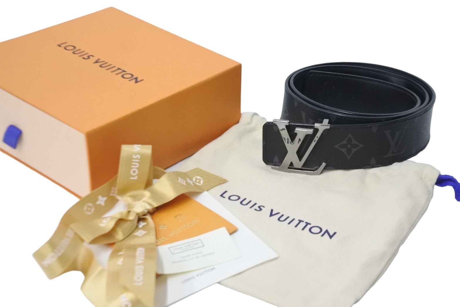 LOUIS VUITTON ルイヴィトン ベルト バックル モノグラム エクリプス サイズ85/34 M9043 美品 中古 56178 –  Casanova Vintage