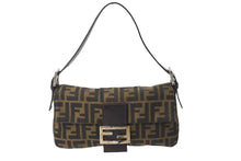 画像をギャラリービューアに読み込む, FENDI フェンディ ショルダーバッグ マンマバケット ワンショルダー ブラウン ズッカ柄 美品 中古 56186