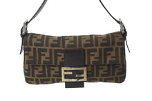 画像をギャラリービューアに読み込む, FENDI フェンディ ショルダーバッグ マンマバケット ワンショルダー ブラウン ズッカ柄 美品 中古 56186