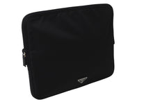Load image into Gallery viewer, PRADA プラダ クラッチバッグ PCケース パソコンケース タブレットケース ブラック シルバー 美品 中古 56192