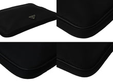 Load image into Gallery viewer, PRADA プラダ クラッチバッグ PCケース パソコンケース タブレットケース ブラック シルバー 美品 中古 56192