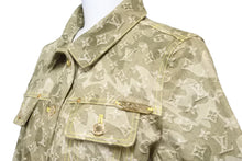 画像をギャラリービューアに読み込む, LOUIS VUITTON ルイヴィトン 村上隆 カモフラ デニムジャケット 2008aw RW082W WNJA31CON 美品 中古 56194