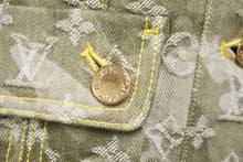 画像をギャラリービューアに読み込む, LOUIS VUITTON ルイヴィトン 村上隆 カモフラ デニムジャケット 2008aw RW082W WNJA31CON 美品 中古 56194