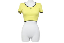 Load image into Gallery viewer, CHANEL シャネル 半袖Ｔシャツ ココマーク トップス ヴィンテージ 95P イエロー チビTシャツ 40 P05191V00233 美品 中古 56195