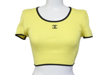 Load image into Gallery viewer, CHANEL シャネル 半袖Ｔシャツ ココマーク トップス ヴィンテージ 95P イエロー チビTシャツ 40 P05191V00233 美品 中古 56195