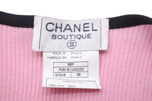 画像をギャラリービューアに読み込む, CHANEL シャネル 半袖Ｔシャツ チビT ココマークボタン PO5191V00233 95P ピンク ブラック サイズ38 中古 56196