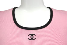 画像をギャラリービューアに読み込む, CHANEL シャネル 半袖Ｔシャツ コマーク トップス ヴィンテージ 95P ピンク コットン サイズ38 P05191V00233 美品 中古 56197