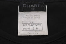 画像をギャラリービューアに読み込む, CHANEL シャネル 半袖Ｔシャツ ココマーク トップス ヴィンテージ 97P ブラック 38 P07794V05398 美品 中古 56198