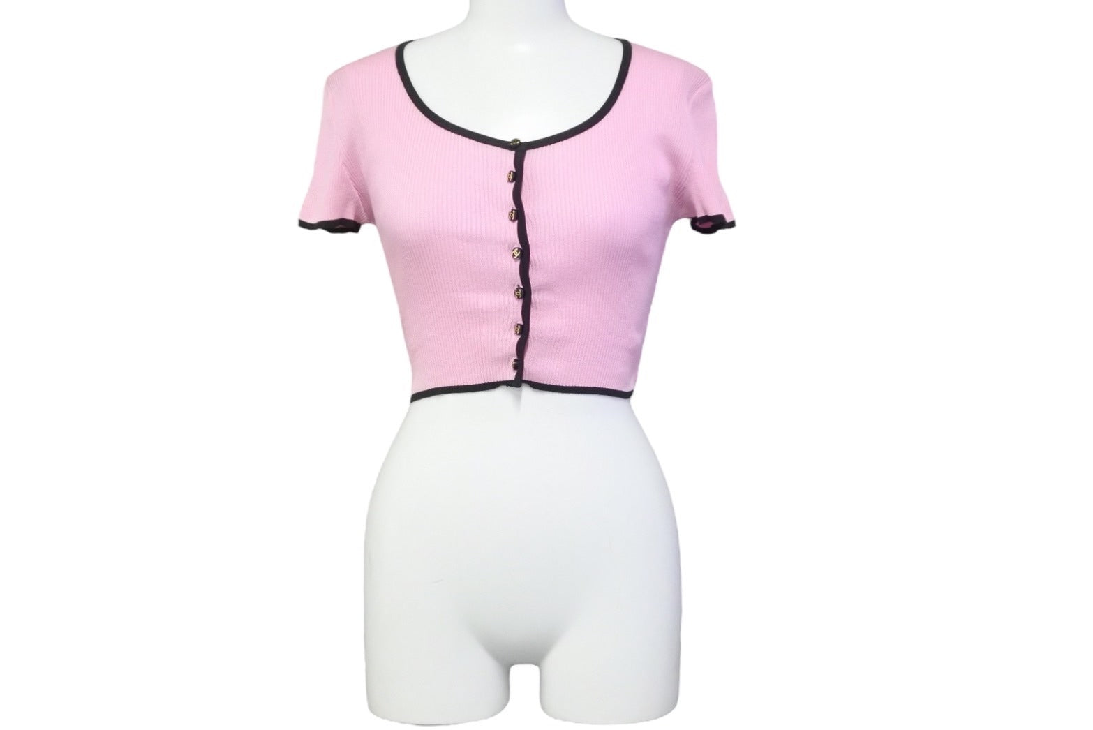 CHANEL シャネル 半袖Tシャツ ココマーク 95P ピンク コットン サイズ