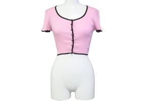 CHANEL シャネル 半袖Tシャツ ココマーク 95P ピンク コットン サイズ