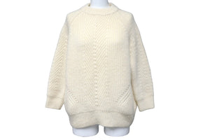 DEMYLEE デミリー ニット セーター Chelsea Organic Cotton Pullover オフホワイト XS 美品 中古 56214
