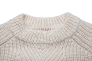 DEMYLEE デミリー ニット セーター Chelsea Organic Cotton Pullover オフホワイト XS 美品 中古 56214