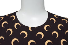 画像をギャラリービューアに読み込む, MARINE SERRE BORDERLINE マリーンセル 長袖Ｔシャツ Crescent Moon トップス ブラウン 月 XS 美品 中古 56215