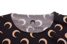 画像をギャラリービューアに読み込む, MARINE SERRE BORDERLINE マリーンセル 長袖Ｔシャツ Crescent Moon トップス ブラウン 月 XS 美品 中古 56215