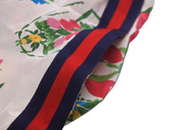 画像をギャラリービューアに読み込む, GUCCI グッチ パンツ シルクパンツ サイドライン フラワープリント マルチカラー 454012 サイズ36 美品 中古 56219