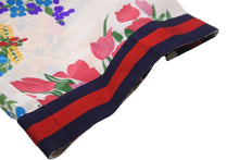 画像をギャラリービューアに読み込む, GUCCI グッチ パンツ シルクパンツ サイドライン フラワープリント マルチカラー 454012 サイズ36 美品 中古 56219