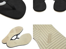 Load image into Gallery viewer, HERMES エルメス サンダル ビーチサンダル カラネラ シェーヌダンクル ラバー レディース ブラック 美品 中古 56220