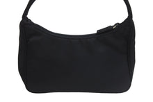 Load image into Gallery viewer, PRADA プラダ ハンドバッグ ワンショルダー MV515 ホーボー ミニバッグ 三角ロゴ ブラック シルバー金具 美品 中古 56231
