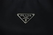 Load image into Gallery viewer, PRADA プラダ ハンドバッグ ワンショルダー MV515 ホーボー ミニバッグ 三角ロゴ ブラック シルバー金具 美品 中古 56234
