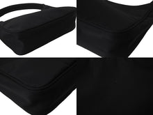 Load image into Gallery viewer, PRADA プラダ ハンドバッグ ワンショルダー MV515 ホーボー ミニバッグ 三角ロゴ ブラック シルバー金具 美品 中古 56234